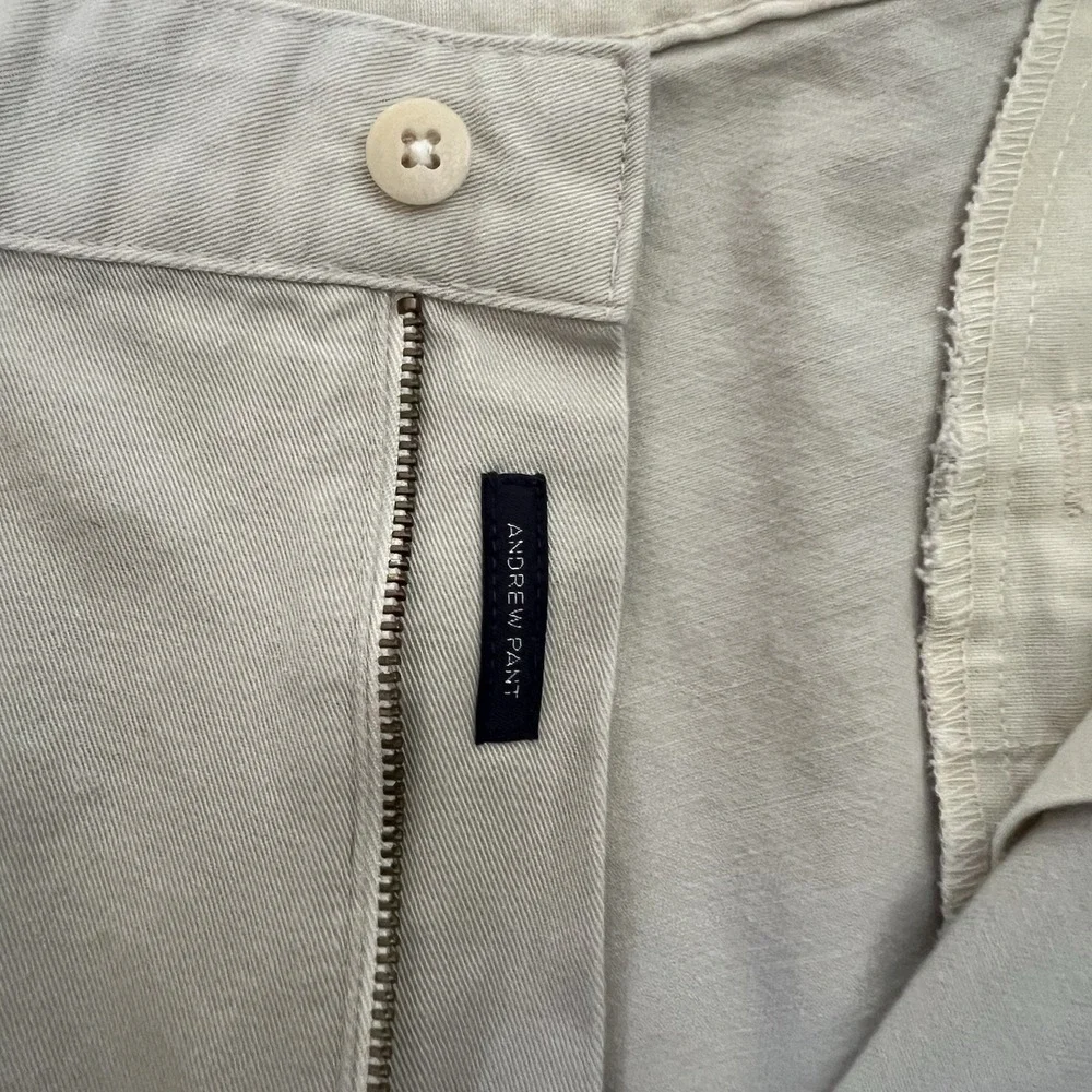 VTG Polo Ralph Lauren Andrew Pant Men's Sz 38x32‎ Khaki High Waist Pleated Chino